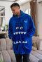 Snuggs Blanket Hoodie Royal Blue Monster